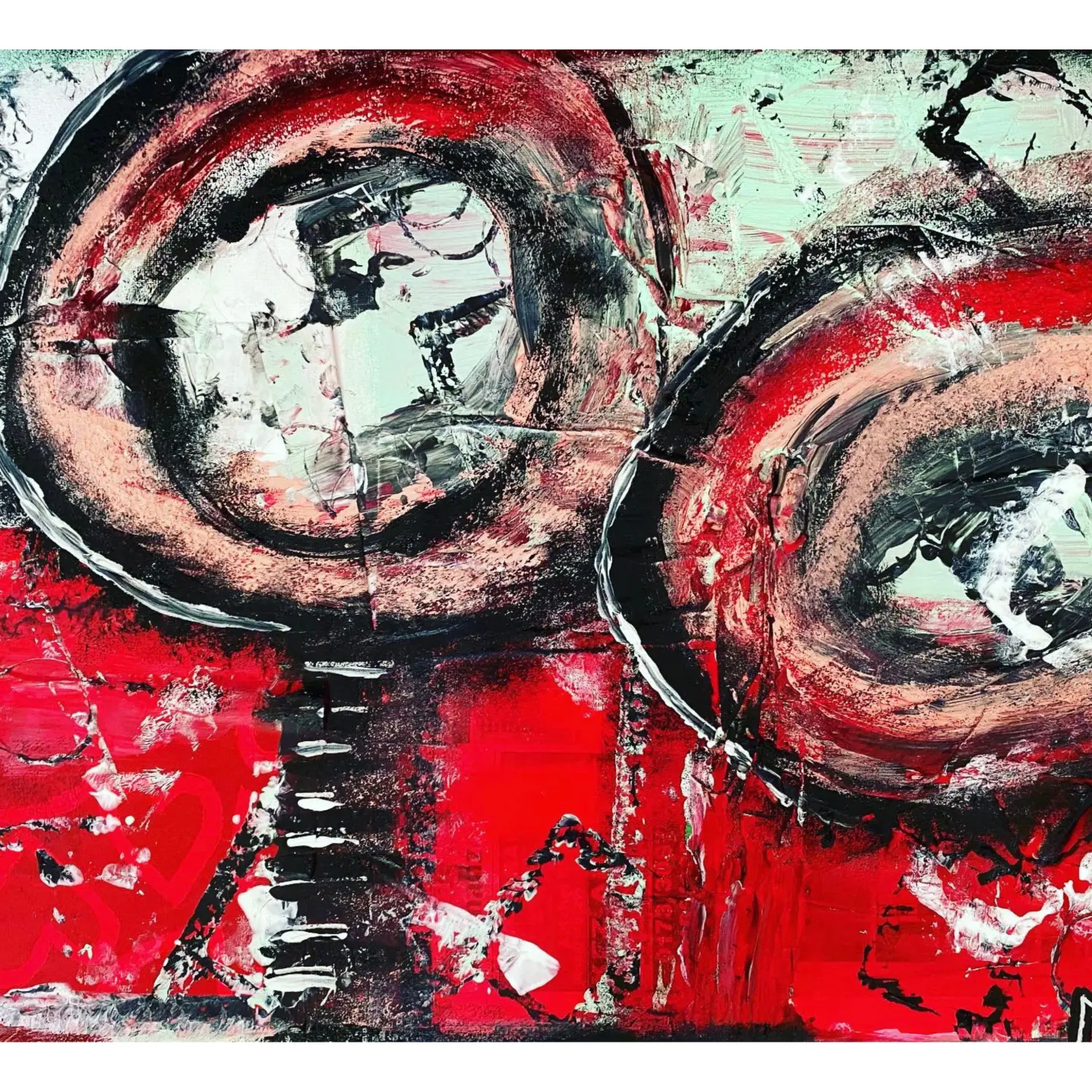 Materialvielfalt - Crime_50x40 von mb-art
