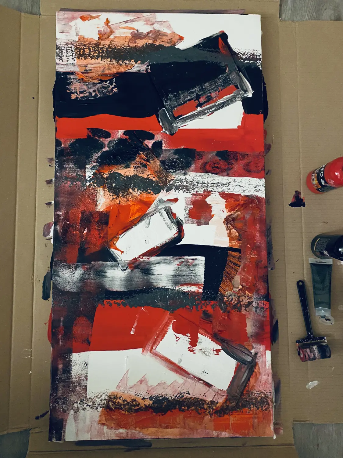 Materialvielfalt - Stylistic_50x100 von mb-art
