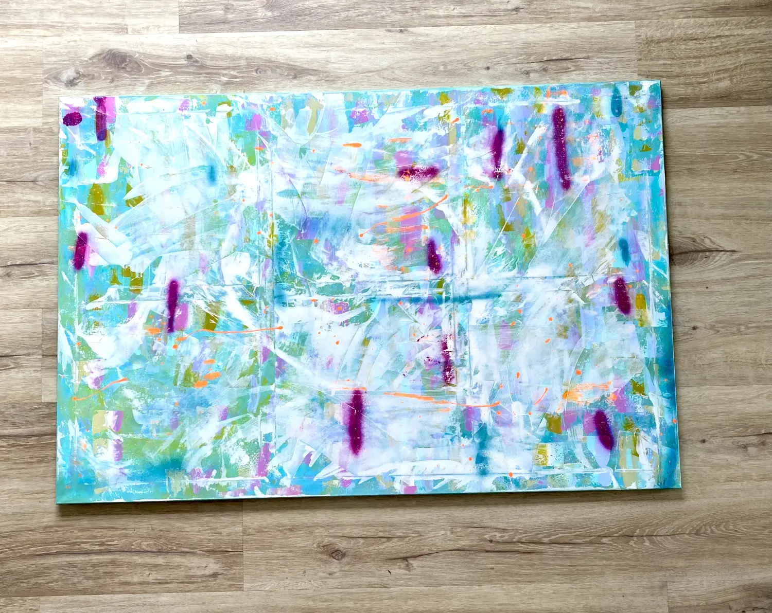 Farbenspiel - Lovely Spring 120x100 von mb-art 